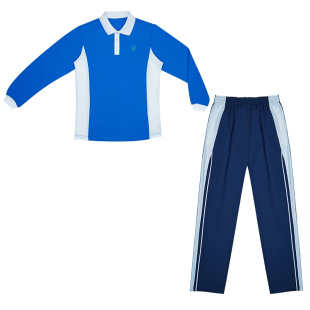 高级中学校服刺绣校徽深圳校服夏短袖秋长袖初高中男女薄长裤活力