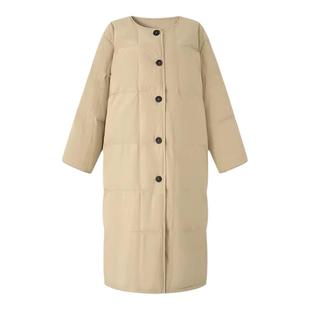过膝90白鸭绒长款羽绒服女2025冬季新款宽松百搭韩版显瘦加厚外套