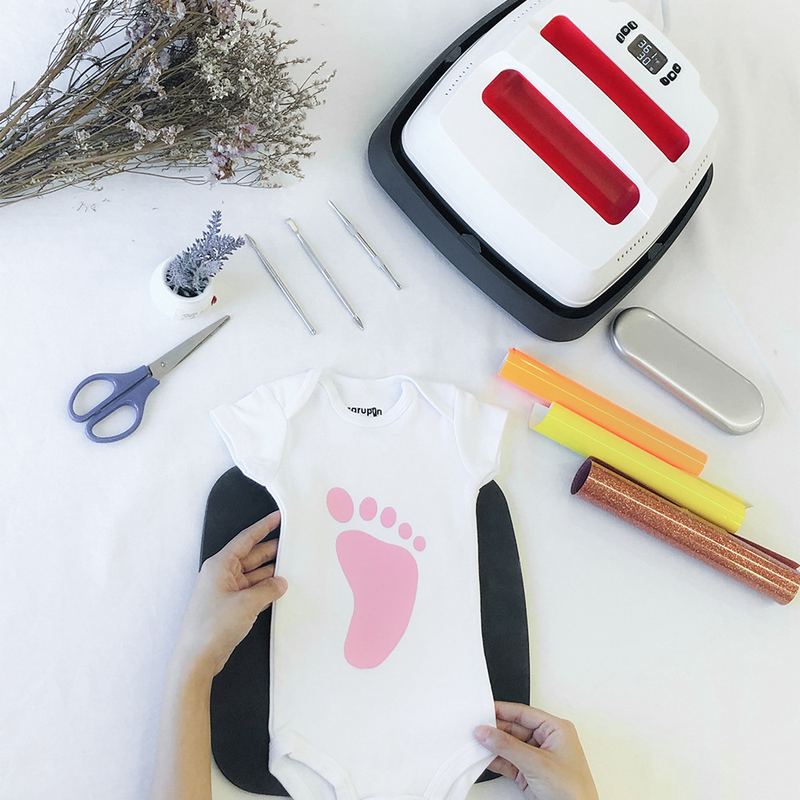 欣弘新款热销迷你熨斗式T恤印画热转印烫画机