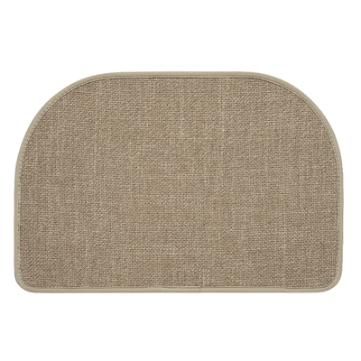 仿亚麻吸水防滑浴室地垫加密编织