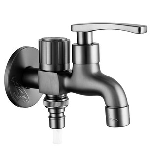 潜水艇全铜拖把池水龙头一进二出止水阀家用洗衣机四六分专用龙头