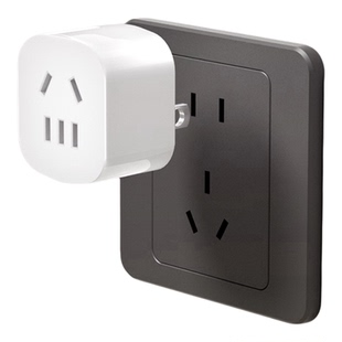 公牛两脚转三脚转换器插头二孔转三孔2插变3插多孔位反向扩展插头