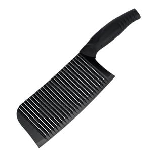 利瓷波浪纹菜刀不锈钢刀切片刀砍骨刀蔬果刀防粘纹路时尚拍下有礼