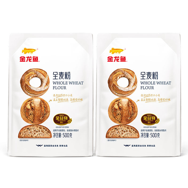 金龙鱼全麦粉全麦面包馒头粗粮