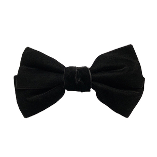 jill大姐姐同款复古vintage韩国丝绒黑色蝴蝶结发卡夹头饰品顶夹