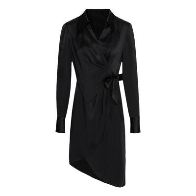 HPLY荷比俪春季新款女光泽感解构气质连衣裙HMD12750051