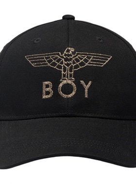 BOYLONDON暗金刺绣硬顶棒球帽休闲运动秋季男女同款鸭舌帽N90044