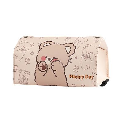 可爱创意害羞熊车载纸巾盒