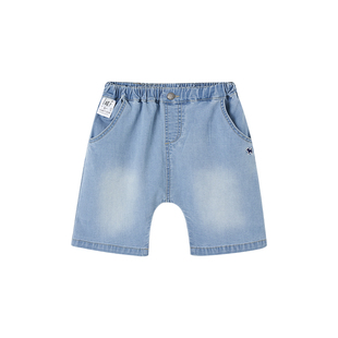 BLUEDOG蓝狗夏季新款经典牛仔短裤百搭透气经典休闲长裤