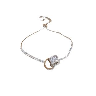 小蛮腰水晶手链女生锆石手串闺蜜手链轻奢小众手绳精致手饰品新款