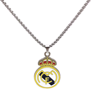 皇马利物浦德国队曼城巴萨切尔西队徽足球项链国际米兰足球迷礼物