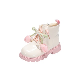 女童靴子加绒马丁靴2025新款冬季儿童公主短靴女宝棉靴大棉雪地靴