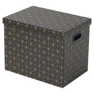 大号纸质收纳箱衣服书籍文件档案装书储物盒整理箱牛皮纸有盖盒子