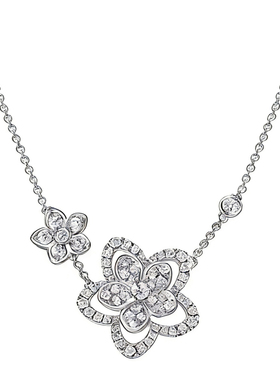 一致版本细节控小野花满钻项链