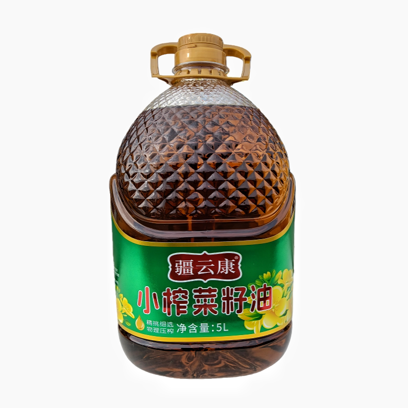 新疆小榨浓香头道初榨纯正菜籽油