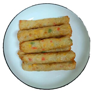 温州口味菜场熟食摊卖的风味 仿虎皮虾卷 春卷980克