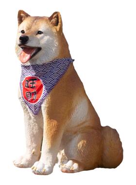 仿真柴犬可爱小狗模型摆件