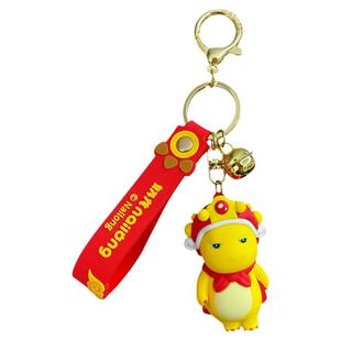 正版奶龙新年挂件国潮醒狮蛇年盲盒钥匙扣喜庆公仔过年节日送礼物