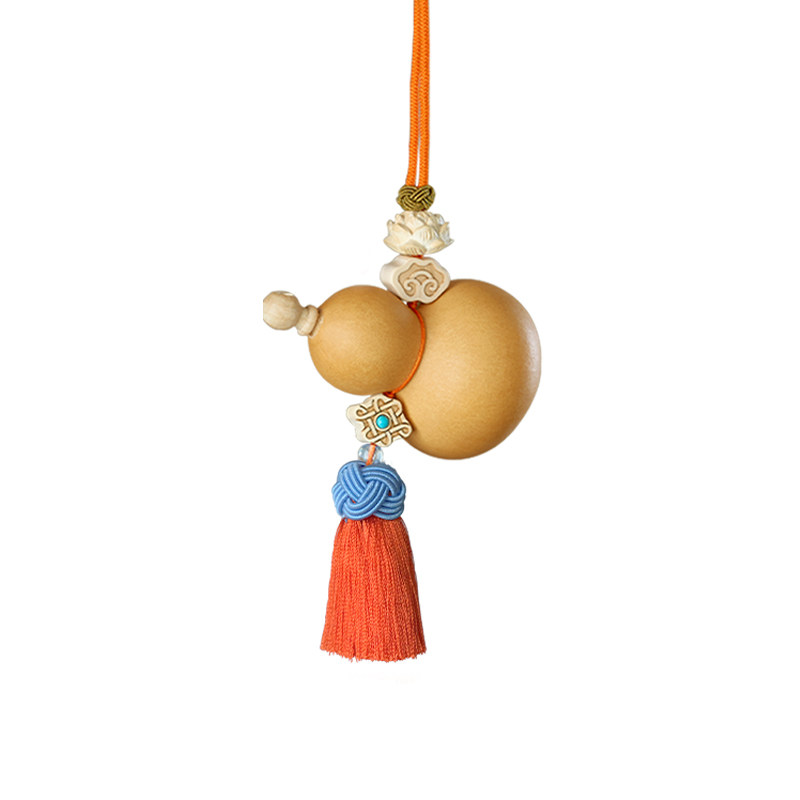 已做功课祝吉红色流苏门对门葫芦挂件大门对客厅门口中国结挂饰