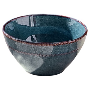 墨色复古陶瓷斗笠面碗家用2025新款高颜值拉面碗吃面大碗面条碗