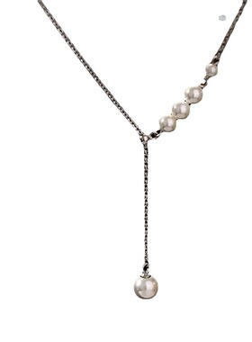 珍珠项链女简约锁骨链小众高级感ins轻奢饰品冷淡风设计感流苏链