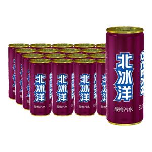 【北冰洋酸梅汽水330ml】老北京酸梅汤罐装西梅汁果汁碳酸饮料0脂