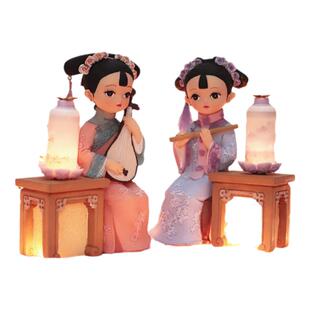 故宫娃娃俏格格文创玩偶宫廷系列摆件古风古装绢人偶中国风小礼品