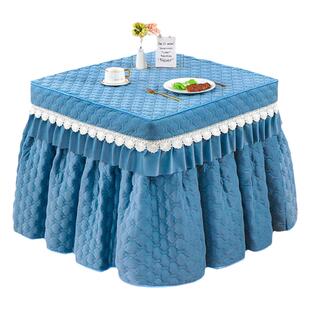 新款方桌烤火桌子罩套桌布电烤炉取暖桌罩套电炉罩套烤火被正方形