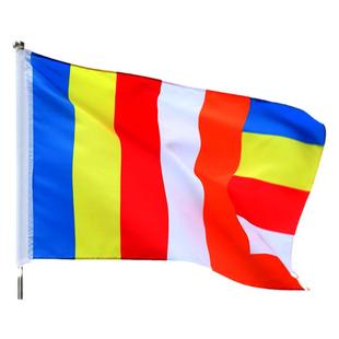 1号2号3号4号5号6号佛旗寺庙寺院禅寺五色旗帜彩旗莲花旗帜