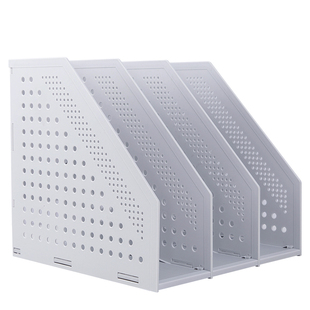 得力可折叠免安装文件架多层学生伸缩书立一体式文件架免拼装办公用桌面资料文件整理收纳置物架文件栏文件框