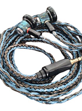 原熊星河平头有线HIFI耳机三频均衡动圈typec高解析发烧级diy耳塞