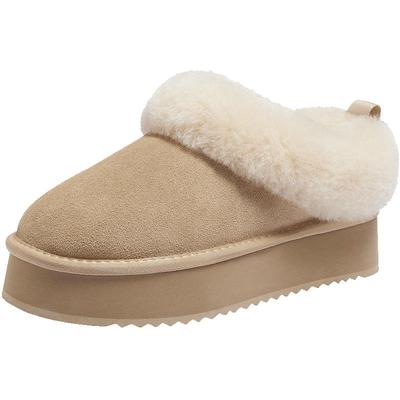 Camel/骆驼加绒保暖毛毛雪地靴