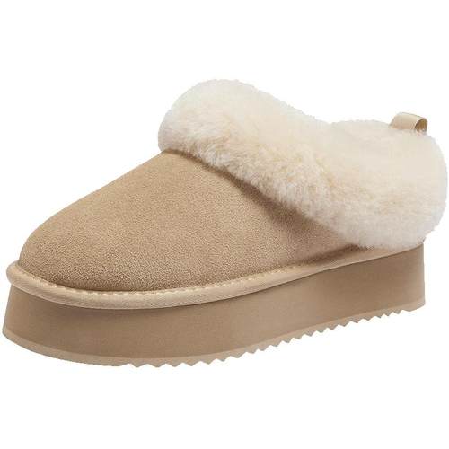 骆驼女鞋2025冬季新款保暖雪地靴女款加绒毛毛鞋厚底加厚东北棉鞋