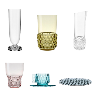 kartell简约透明餐厅水杯