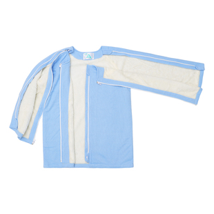 加绒加厚骨折病人易穿脱护理服病员服秋冬卧床老人方便穿的衣服