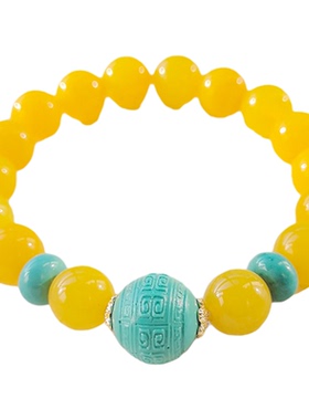 10MM天然7A级黄玛瑙手串多款可选