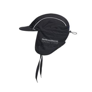 2122DIMITO韩国滑雪连帽帽子冬季户外防寒护脸滑雪耳朵口罩黑白色