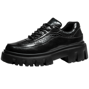 男士厚底皮鞋增高冬季2026新款爆款休闲高端男鞋百搭高级感真皮鞋