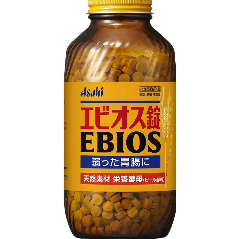日本代购Asahi朝日EBIOS啤酒酵母颗粒2000粒
