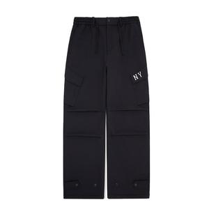 MLB官方 男女情侣保暖加绒工装风软壳梭织长裤25冬季新款WPB15