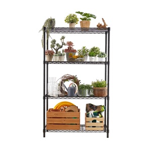 美之高空间收纳客厅家用置物架多层落地收纳架加粗碳钢阳台花架