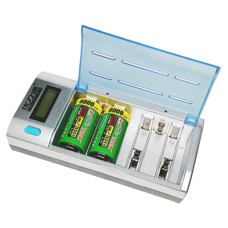 优力源1号电池充电器套装 配2节一号大号充电电池燃气灶906+D6000