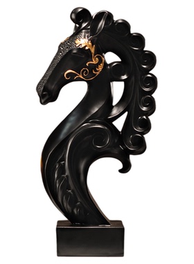 马到成功轻奢高级感雕塑摆件