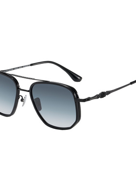 吉兰斯双梁复古纯钛可配近视墨镜