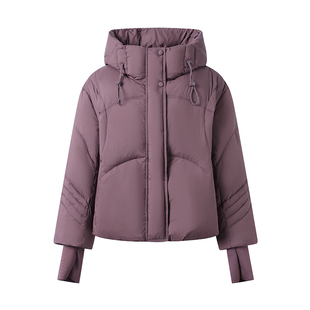 恒源祥彩羊羽绒服女款妈妈装中年时尚洋气短款加厚中老年冬季外套