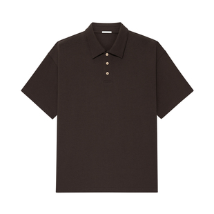 nice rice好饭 25秋季新品305G全棉宽松Polo领五分袖T恤NHQ02012