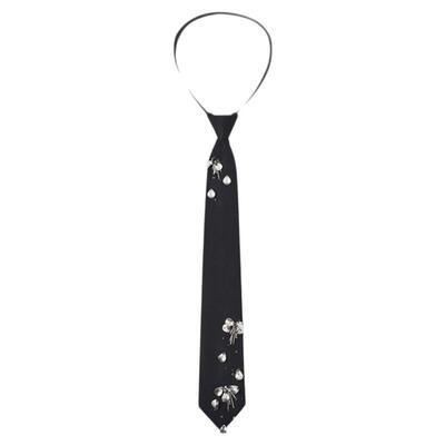 ordudiordu手工缝制重工亮片领带小众设计贵公子风免系可伸缩领带