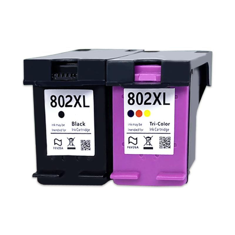 适用惠普802墨盒HP 1050 1510 1010 1050 deskjet 1000 1011 1101 2050打印机大容量彩色墨盒802XL易加墨水