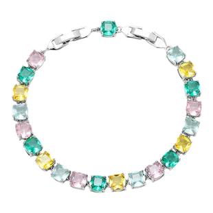 KREAM 7色 超闪彩色满钻网球手链男嘻哈女同款欧美潮流