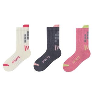 儿童袜子春秋薄款男童女童专业运动网球羽毛球跑步袜大童长筒棉袜